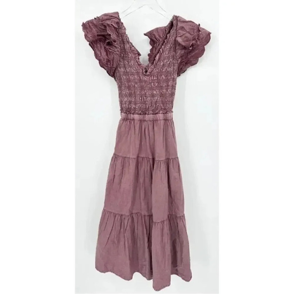 NEW Sea New York Heidi Flutter Sleeve Tiered Dress B1381 - Picture 3 of 5